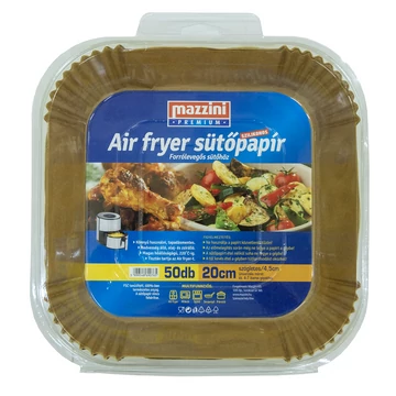 MAZZINI PREMIUM Air Fryer Sütőpapír szögletes 20 cm /50db