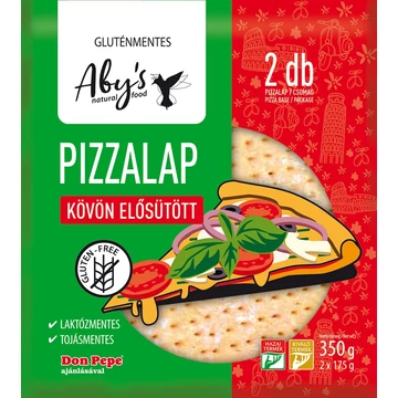 Aby’s gluténmentes pizzalap 2 db-os kiszerelésben