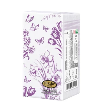 Seasonal  szalvéta - Porcelán lila