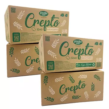 Crepto 3240 WC papír 4 dobozos csomag (megújult, 4x12 tekercs, 3 réteg)