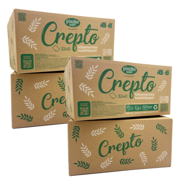 Crepto 3240 WC papír 4 dobozos csomag (megújult, 4x12 tekercs, 3 réteg)