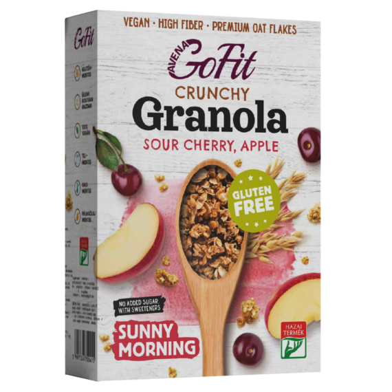 Avena GoFit meggyes-almás granola édesítőszerekkel 250 g