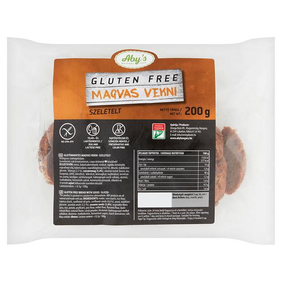 Aby's Gluten Free magvas vekni (200 g, szeletelt)