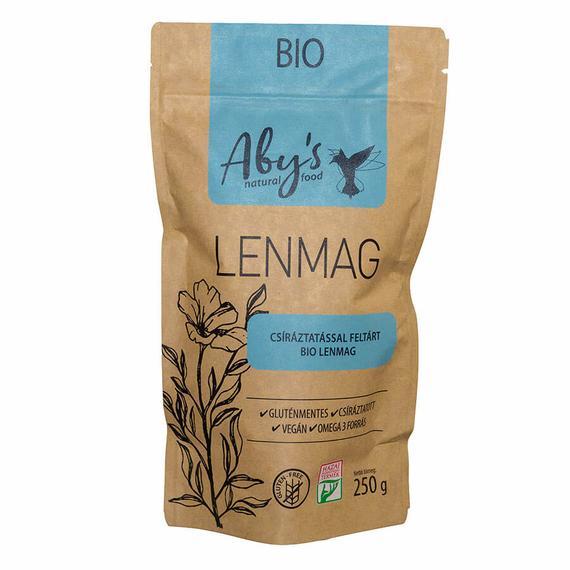 Aby’s Bio csíráztatott lenmag, 250 g