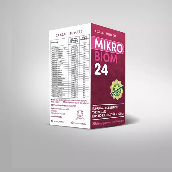 MikroBiom 24 élőflórás étrend-kiegészítő kapszula 30db