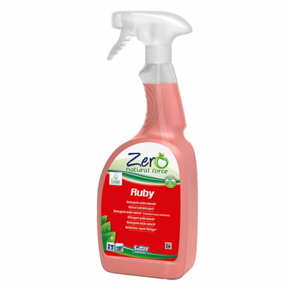 Sutter Zero Ruby gyümölcsillatú, környezetbarát tisztítószer vízkőoldó hatással, szórófejes flakonban