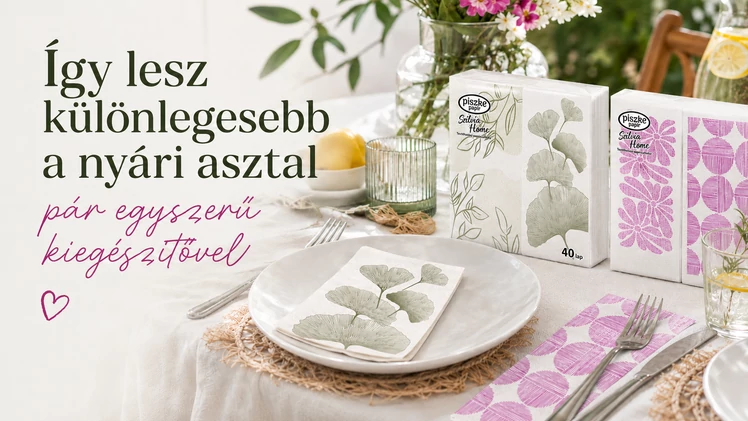 Így lesz különlegesebb a nyári asztal pár egyszerű kiegészítővel