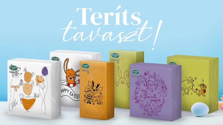 A húsvéti teríték titkos főszereplője: a textilhatású papírszalvéta