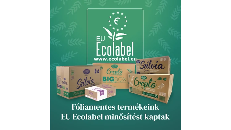 EU Ecolabel minősítés fóliamentes dobozos termékeinkre – hivatalos visszaigazolás a fenntarthatóbb választásra