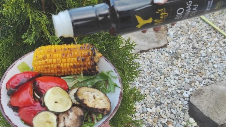Grillezett zöldségek lenmagolajjal
