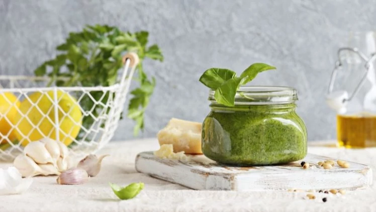 Pesto tökmaglisztből
