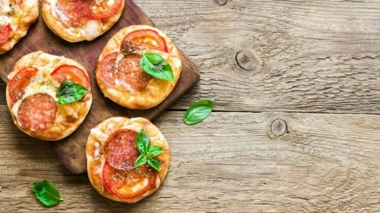 Gluténmentes pizzafalatok
