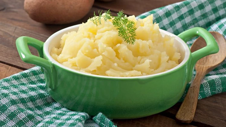 Burgonyapüré tökmagolajjal